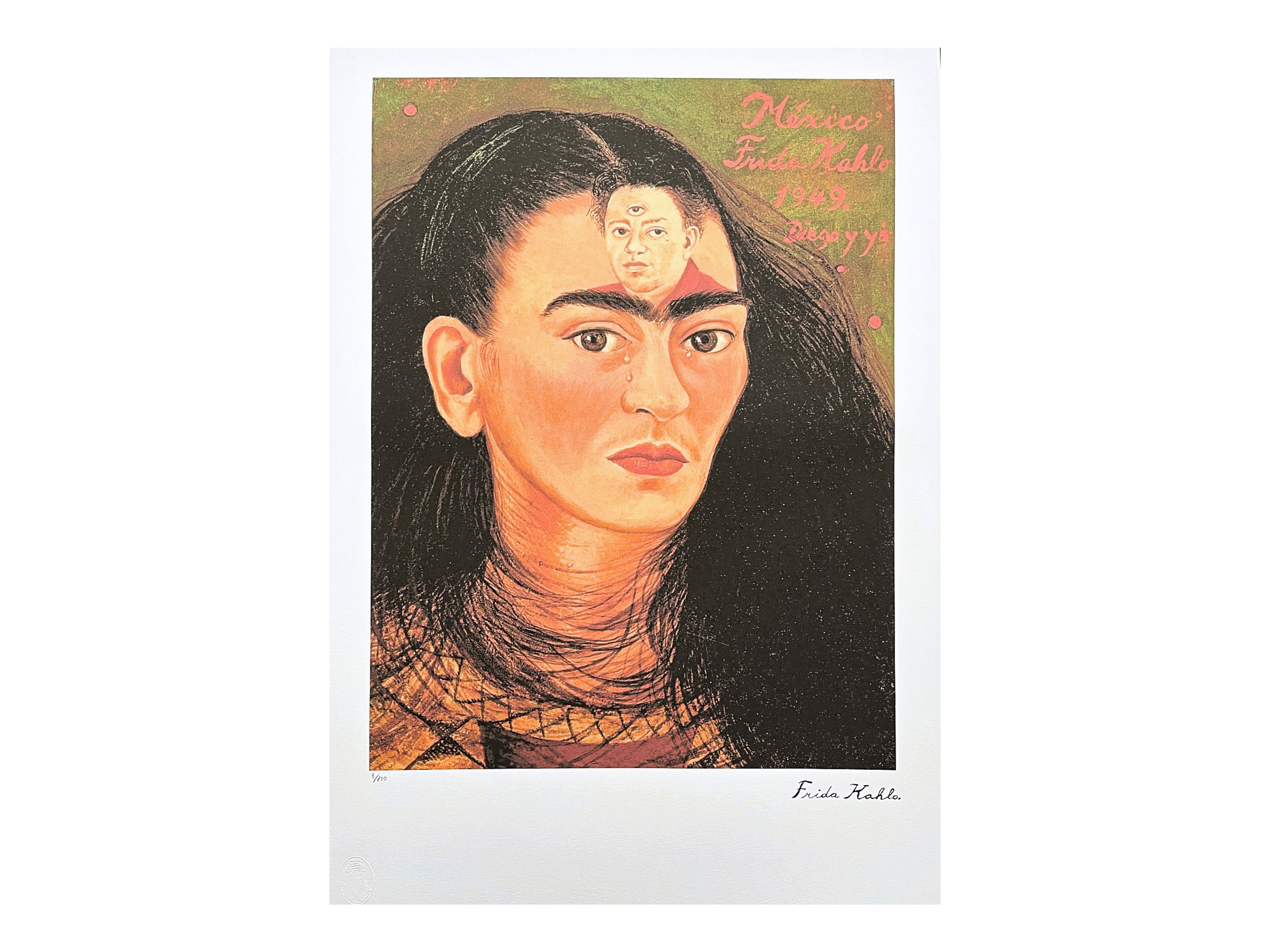 FRIDA KAHLO - Diego and I - Signed, Certificate (coa) + Photo