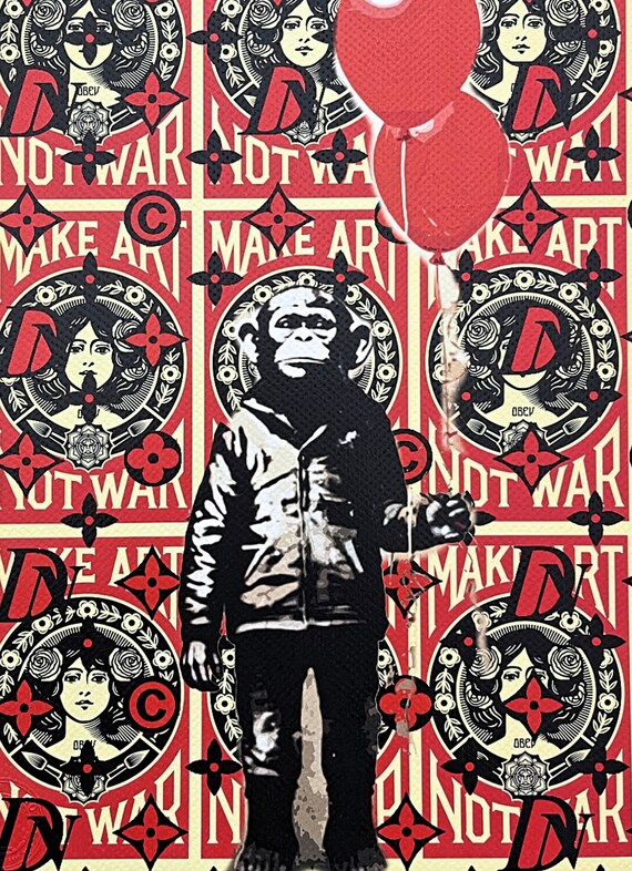 DEATH NYC - Make Art Not War - サイン入り、証明書、番号入り - 限定