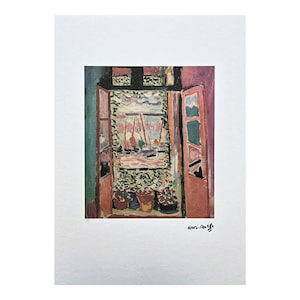 HENRI MATISSE - The open window - signed, numbered edition 42/75, 50 x 70 cm #henrimatisse #artprint #artwall #artgift