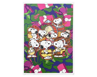【額装セット】【DEATH NYC】SNOOPY＆Wood Stock Cook DEATH NYC Hand Signed Street Art Print Large Framed 16x20in