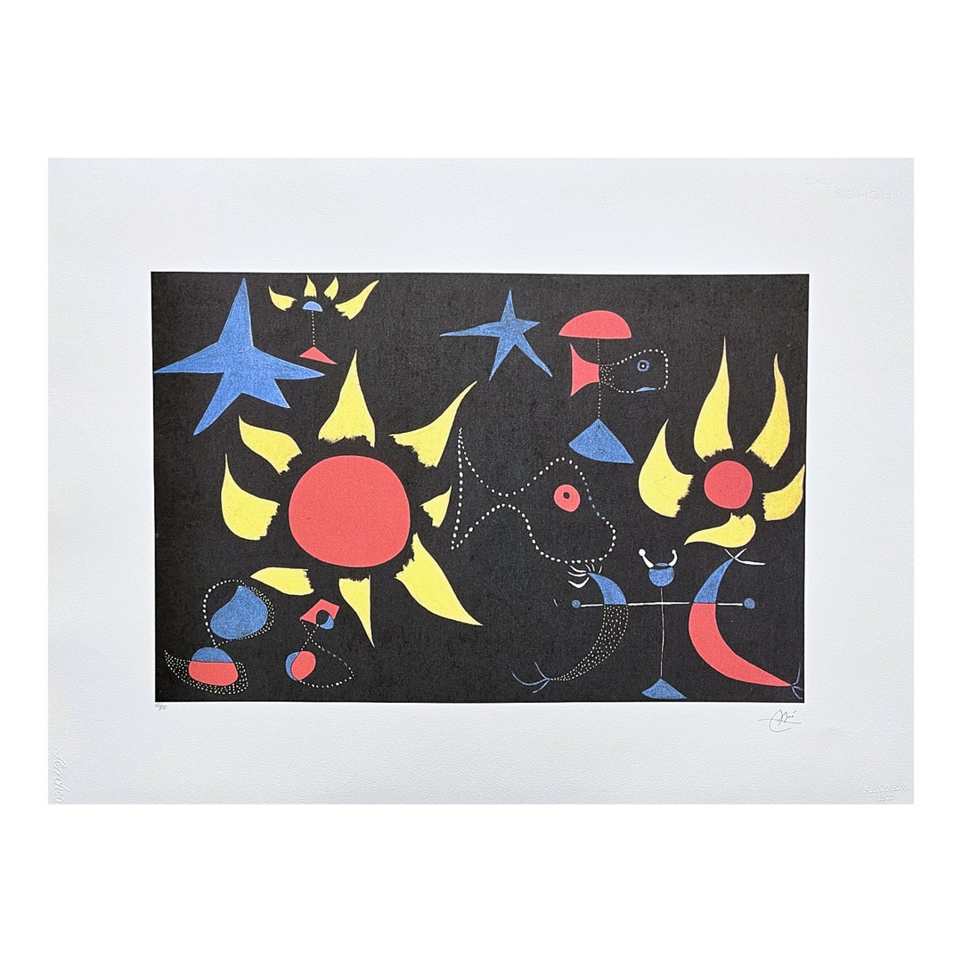 JOAN MIRÓ - Self-portrait II - Signed, Certificate, Limited
