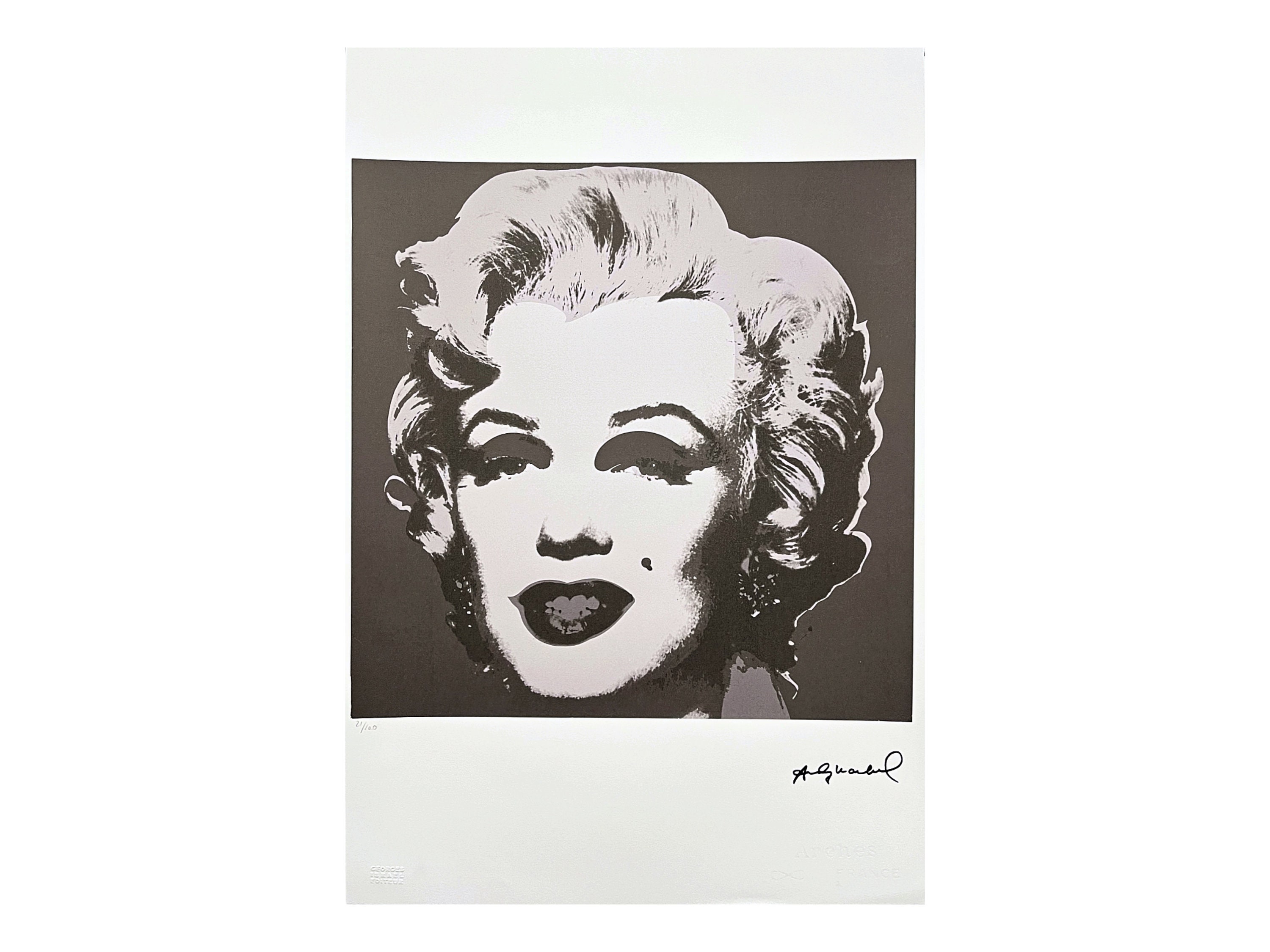 アンディ・ウォーホル - マリリン・モンロー - 署名入り、番号入り