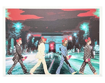 DEATH NYC - The Beatles - signed, certificate (coa), numbered- limited edition, dating, 45 x 32 cm, #deathnyc #art #giclée #print #signed