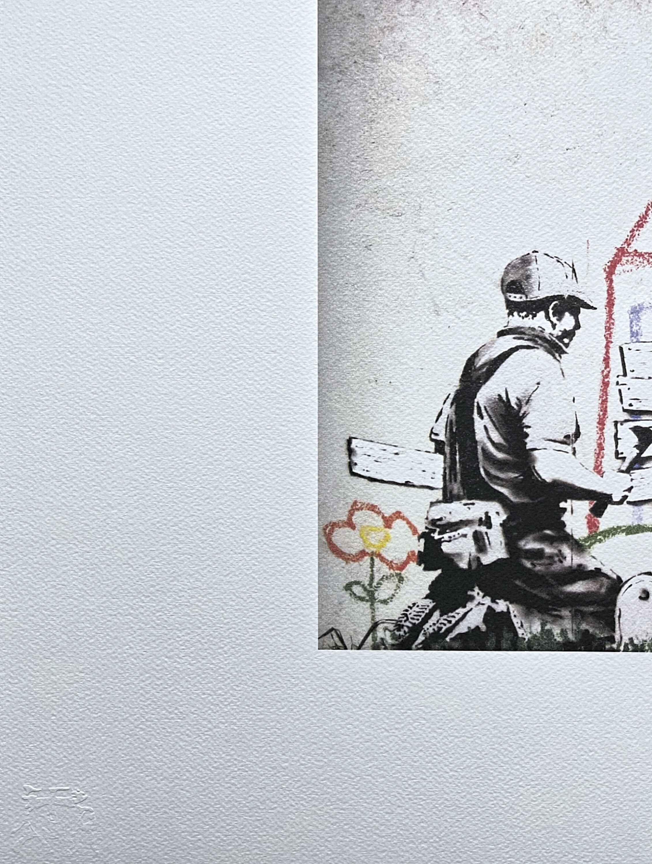 BANKSY - Crayon House Foreclosure - Numbered Edition 42/150, 70 X