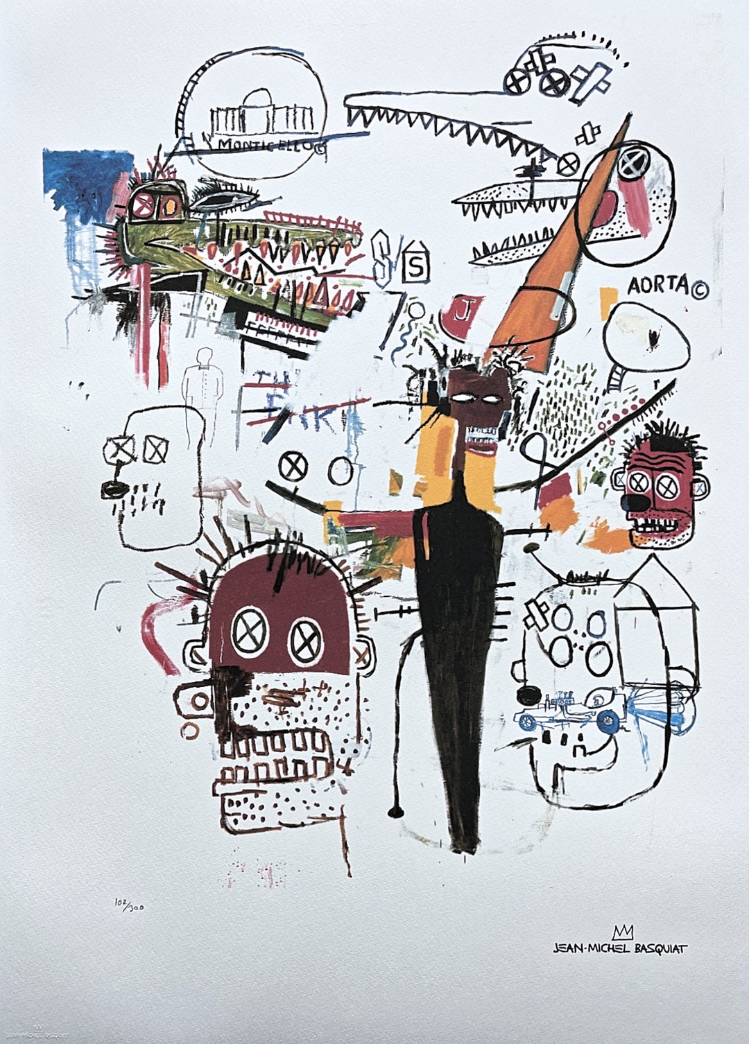 JEANMICHEL BASQUIAT Signed Certificate coa Limited Etsy