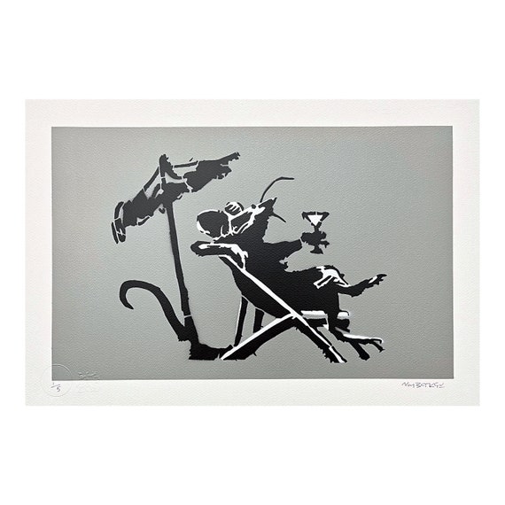 Banksy「Rat」シリアル サイン 書類付 Banksy「Rat」シリアル サイン 書類付（Banksy – Street