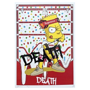 DEATH NYC - Bart Simpson - assinado, certificado, numerado - edição limitada, datado, 32 x 45 cm, #deathnyc #arte #giclée #assinado