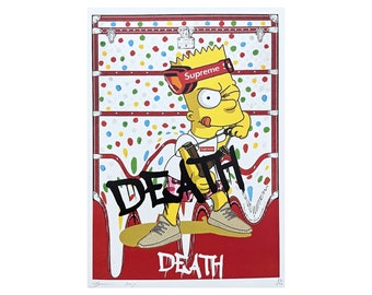 DEATH NYC - Bart Simpson - Signed, Certificate, Numbered