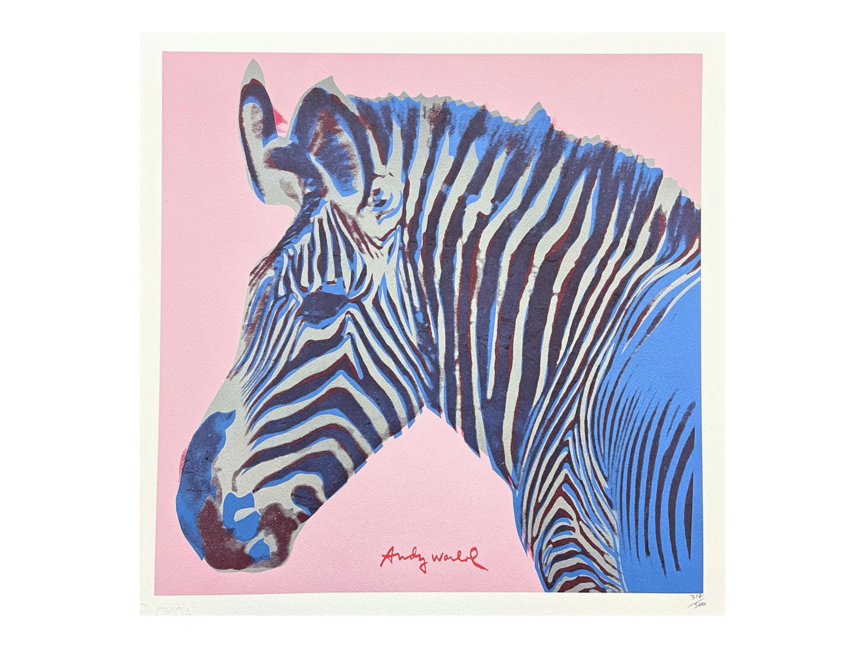 アンディ・ウォーホル - グレヴィーズ・シマウマ - 署名入り