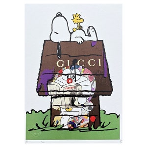 DEATH NYC - Snoopy - assinado, certificado, edição limitada, datado, 32 x 45 cm, #deathnyc #arte #giclée #impressão #assinado
