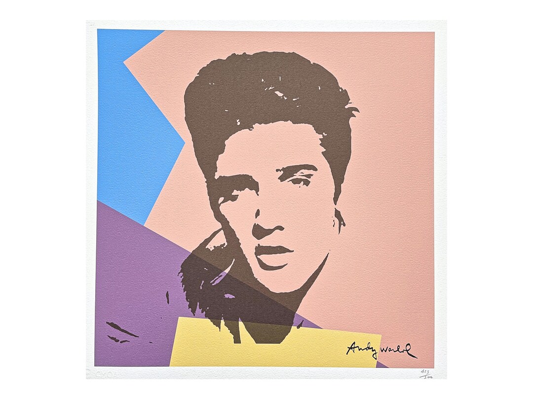 ANDY WARHOL - Elvis Presley - Signed, Numbered Edition 423/500, 50