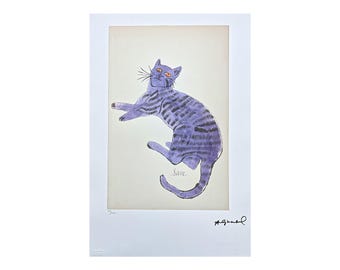 ANDY WARHOL - Cat Sam - edición firmada y numerada 73/100, 38 x 56 cm, edición Leo Castelli #warhol #artgift #artwall #popart