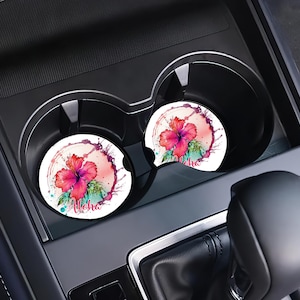 Ceramic Stone Car Coasters - Aloha