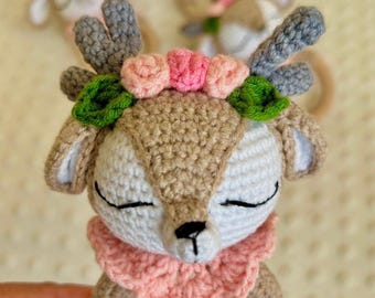 Wooden & Crochet Rattle.  For Newborn,  New Mums Wooden Shaker Sensory Toy. Personalised Gift for Baby Shower, Gender, Birthday Reveal  Gift