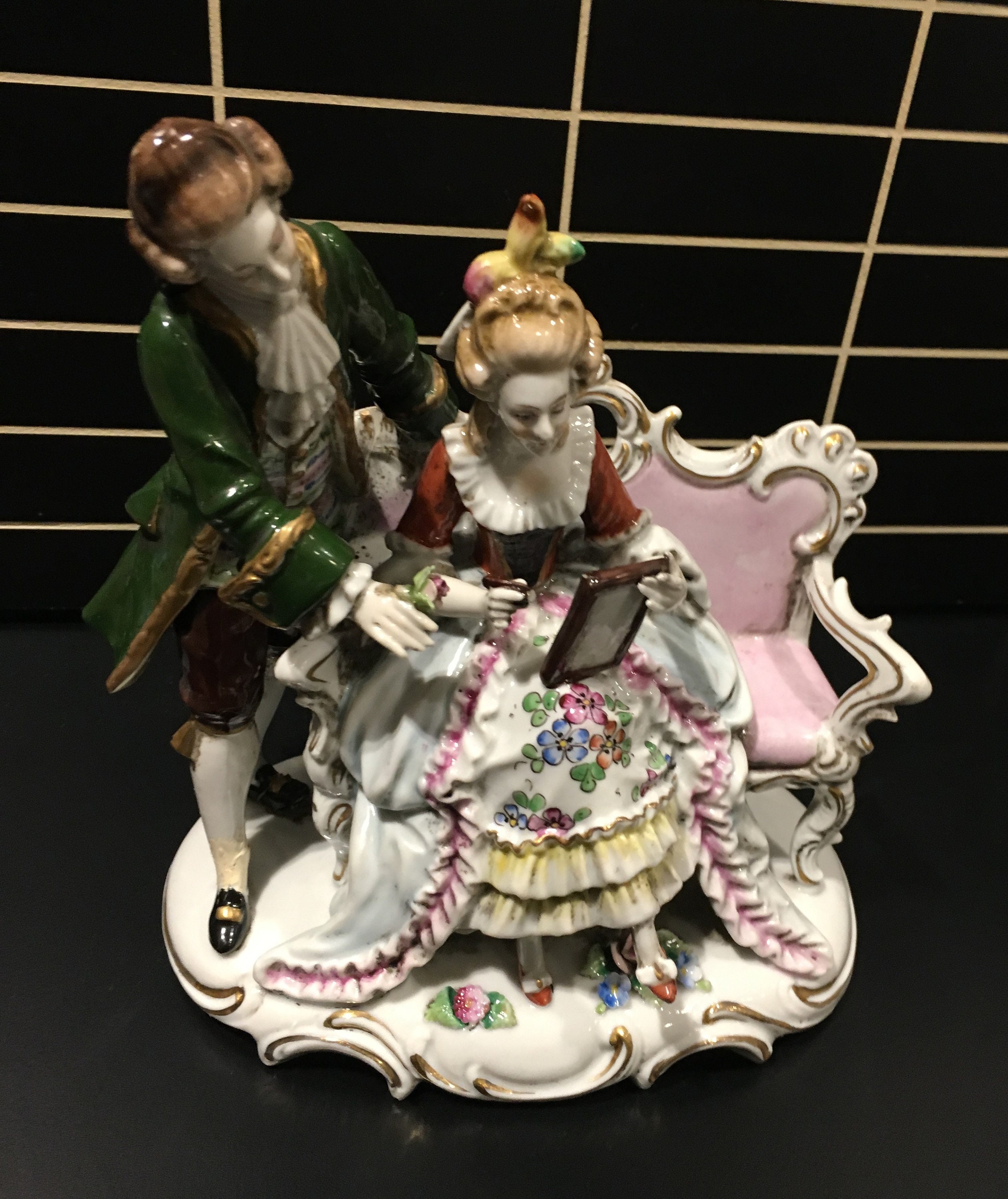 イタリア　カポディモンテ 　19世紀の貴婦人 イタリア カポディモンテ 19世紀の貴婦人 - メルカリ