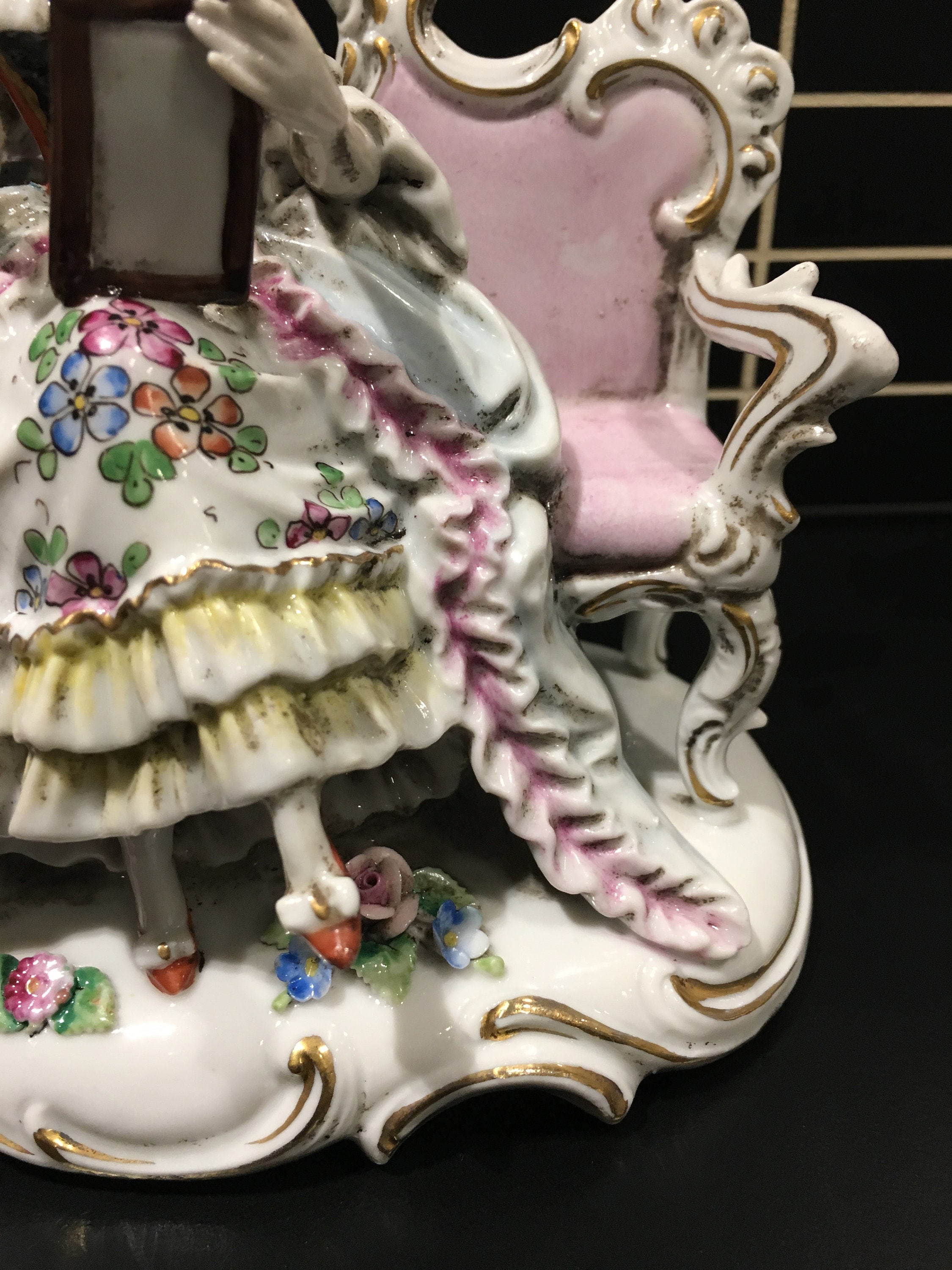 イタリア　カポディモンテ 　19世紀の貴婦人 イタリア カポディモンテ 19世紀の貴婦人 Yahoo!オークション