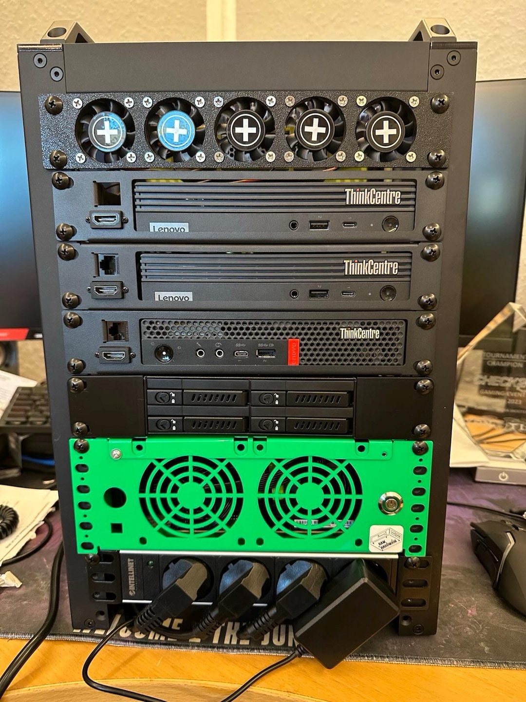 R-CASE 7 Mitx RAL/ Rack Case / Home Lab / Server Case Rack 10 Inch / AI ...
