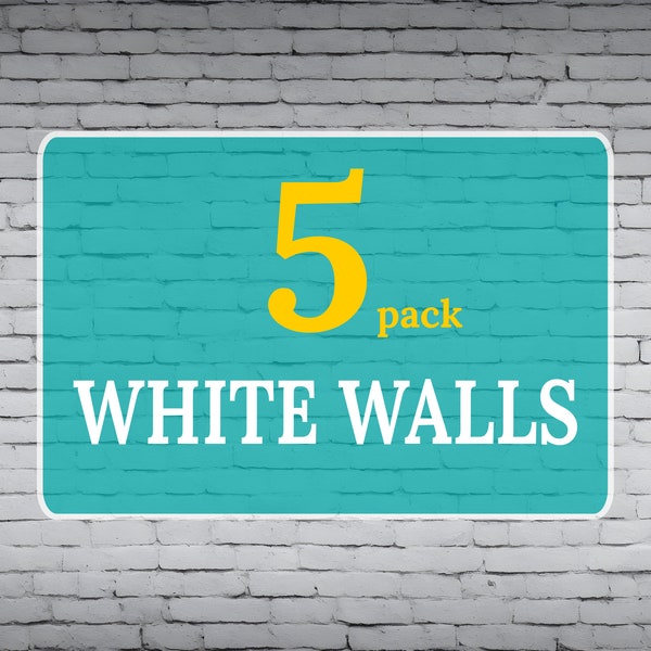 White Wall Background | White Brick Backdrop | Photo Backdrop Bundle