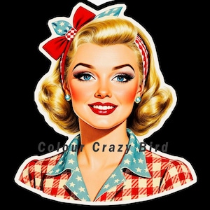 1950s Retro Housewife Paper Doll
