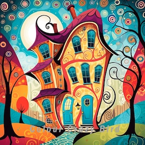 Whimsical Crooked Houses.