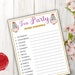 Tea Party Word Scramble Game Printable Tea Party Games for Birthdays ...