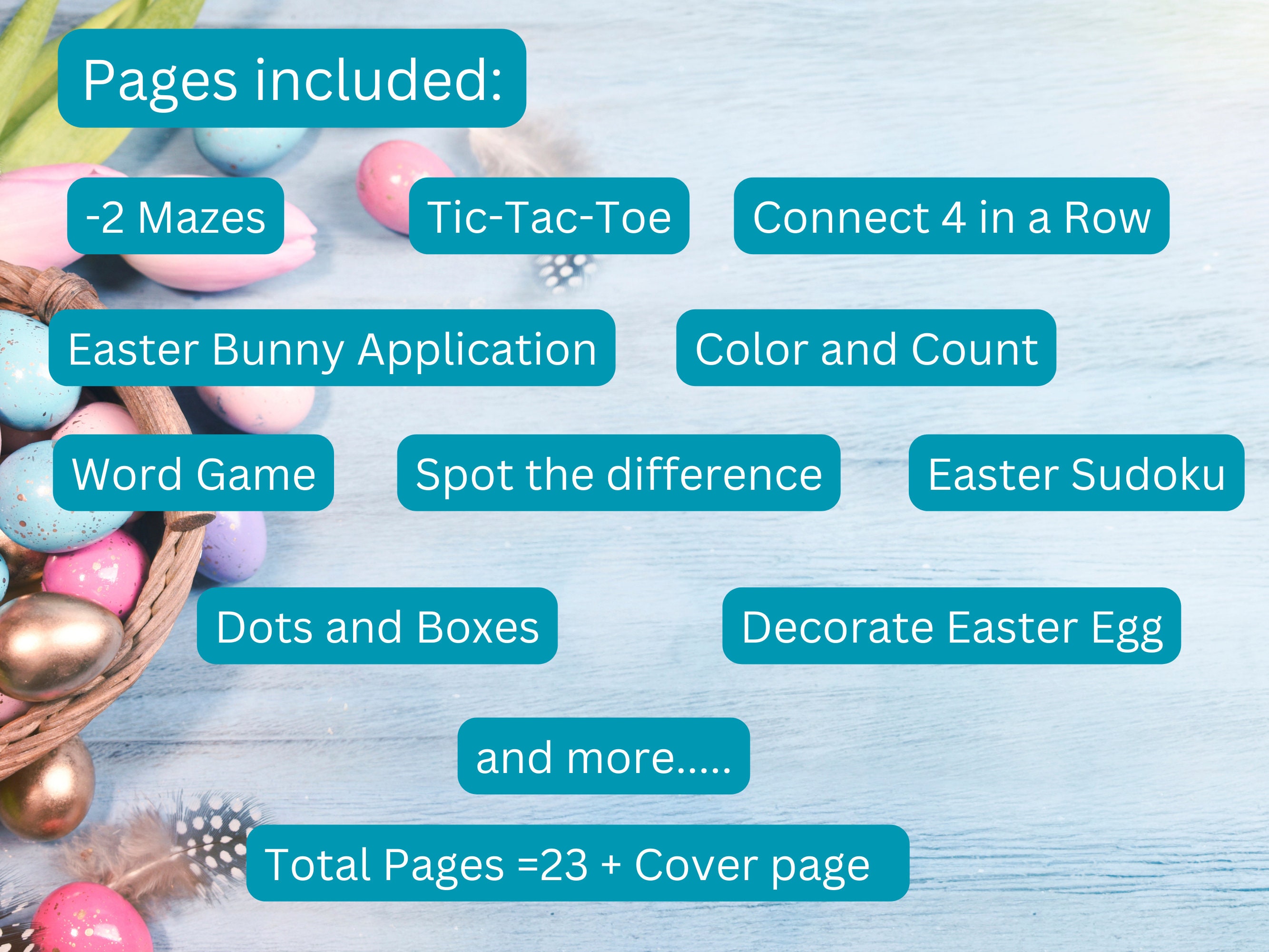 Easter Activity Pages for Kids - Easter Coloring and Activity Pack ...