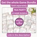 Tea Party Word Scramble Game Printable Tea Party Games for Birthdays ...