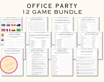 Büro-Partyspiele-Bundle - Teambildungsaktivität (PDF)