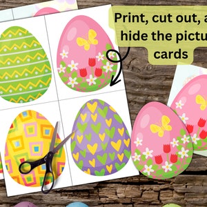 Chasse aux œufs de Pâques imprimable pour les enfants Bunny Treasure Hunt Party Games pour la famille et les amis Téléchargement numérique image 6