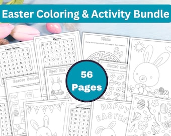 Ostern Mal- und Aktivitäten-Bundle für Kinder - Oster-Aktivitäten-Druckpaket - Klassenzimmer-Osterparty -