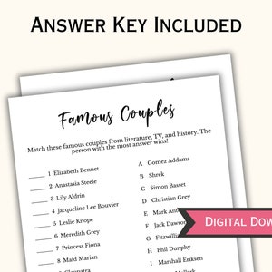 Couples Shower Game Bundle - 12 Printable Couples Bridal Party Games ...