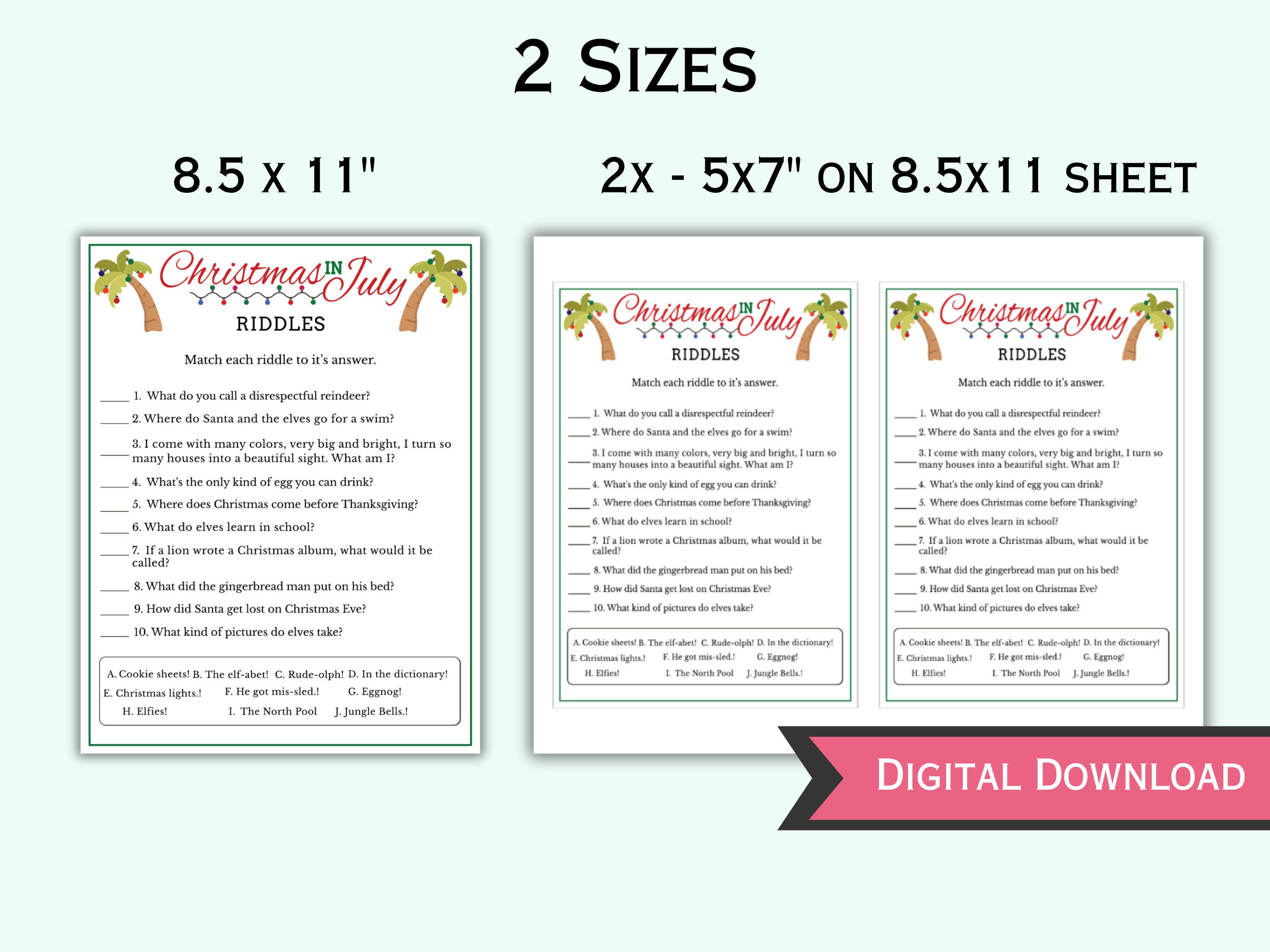 26 Printable Christmas In July Game Bundle Christmas In July Games For 26-printable-christmas-in-july-game-bundle-christmas-in-july-games-for