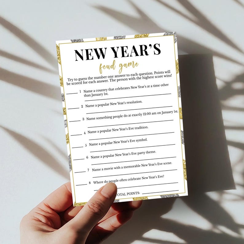 New Years Games Bundle, Printable 2026 New Years Party Games for Kids ...