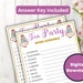 Tea Party Word Scramble Game - Printable Tea Party Games for Birthdays ...