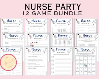 Nurse Party Games – 12 Game Printable Bundle (Digital Download)