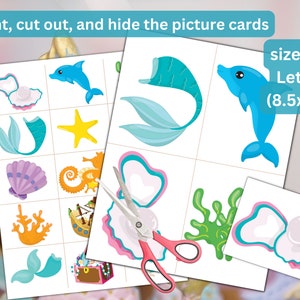Mermaid Treasure Hunt - Printable Birthday Party Games for Kids - Under ...