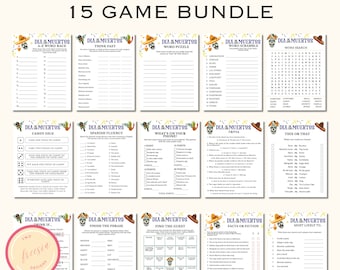 Día de los Muertos Party Games - Printable Day of the Dead Game Bundle for Kids, Teens, & Adults - Mexican, Classroom, Office Party - RD13