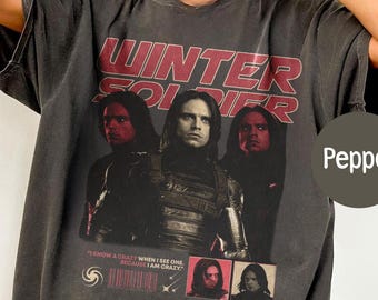 Winter Soldier Retro Shirt, Bucky Barnes Comfort Colors Shirt, Bucky Barnes Retro Tshirt, The Winter Soldier, Bucky Barnes Bootleg Tee