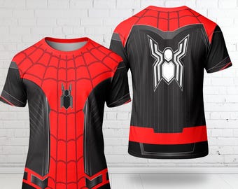 Spider Halloween Costume Cosplay 3D Shirt, Hero Spider 3D All Over Print Shirt, Superhero Movie Character Costume Party Group Matching