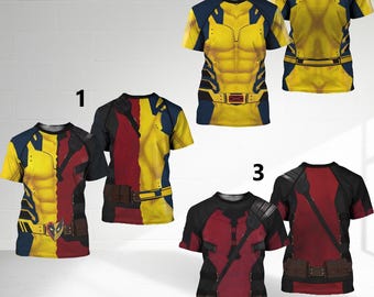Wolverine Fight Suit Unisex Shirt, X-men Character Outfits, Marvel Disney Costume, Mutant Superhero, Running Team Gifts, Comic-con Tee - Foto 9