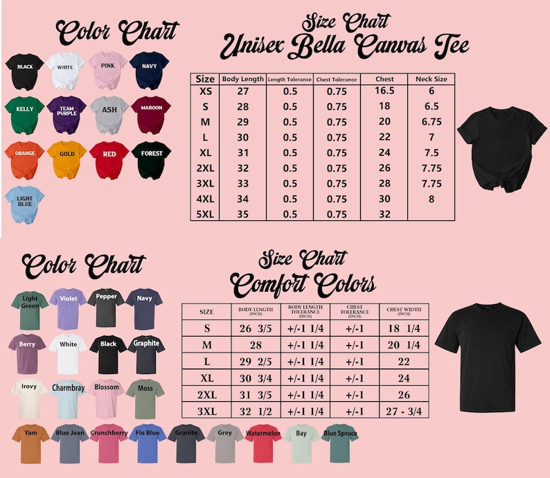 a t - shirt size guide for men and women