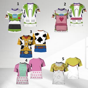 Toy Animated Characters Shirt, Toy Costume Cosplay 3D T-Shirt, Halloween Costume For Family Group T Shirt, Toy Shirt For Couple