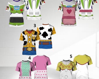 Toy Animated Characters Shirt, Toy Costume Cosplay 3D T-Shirt, Halloween Costume For Family Group T Shirt, Toy Shirt For Couple