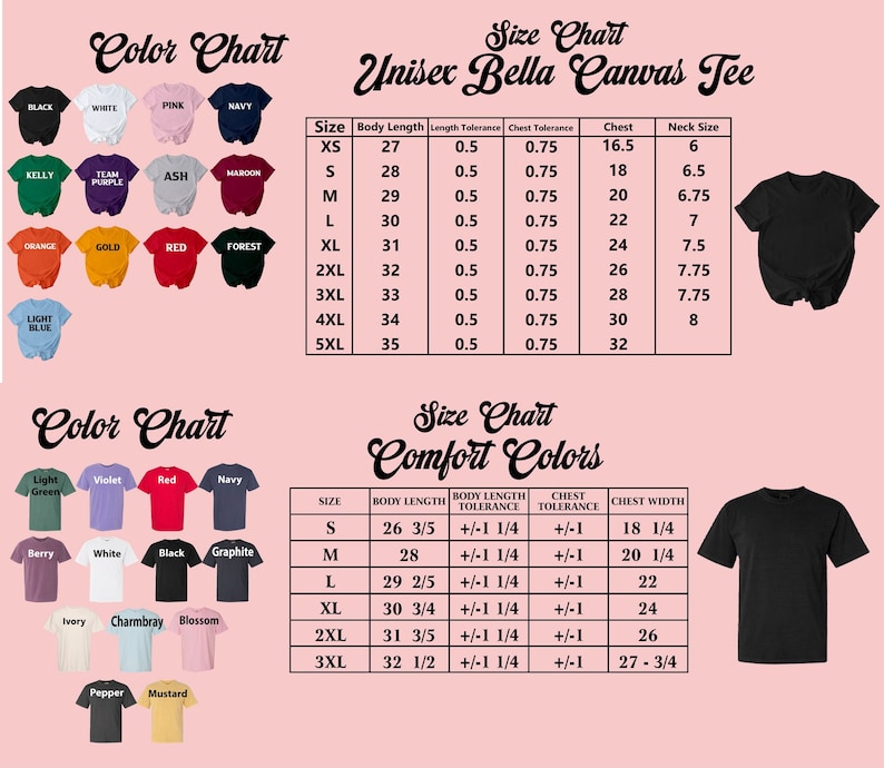 a t - shirt size guide for men and women