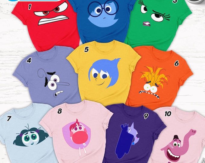 Inside Out Emotions Shirt, It's Okay to Feel All the Feels Shirt, Core ...