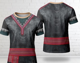 Kristoff Prince Character Cosplay Costume Shirt, Halloween Costume For Family Group 3D Hoodie, Frozen Prince 3D Costume Vacation T-Shirt