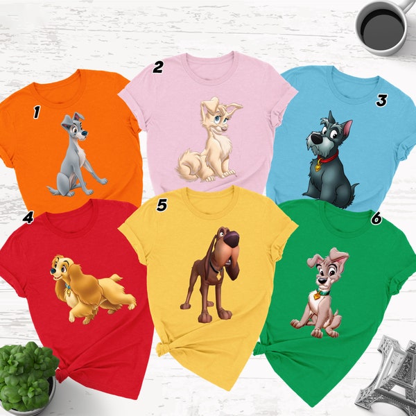 Animated Dog Movie Matching Shirt, Classic Animated Movie T-Shirt, Magic Kingdom Shirt, Dog Family Party Theme, Family Vacation Shirt