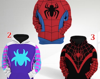Spidey And Amazing Friends Halloween Costume 3D Hoodie Sweatpants, Gwen Stacy Spidey Spin Superhero Cosplay Shirt, Disney Birthday Kid Gift