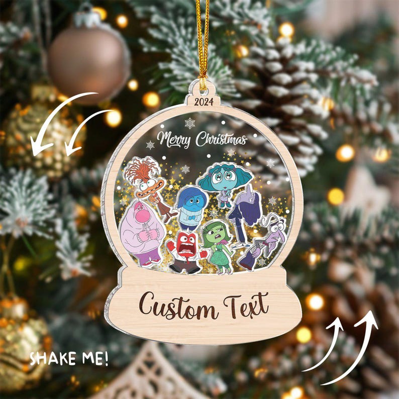 Personalized Inside Out House Family Christmas Ornament, Custom Gift