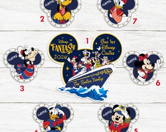 Personalized Our 1st Wdw Cruise Ship Family Magnet, Custom 1st Cruise Magnet For Cruise Ship Magnet Cruise Door Magnet Wdw Wish Magnet
